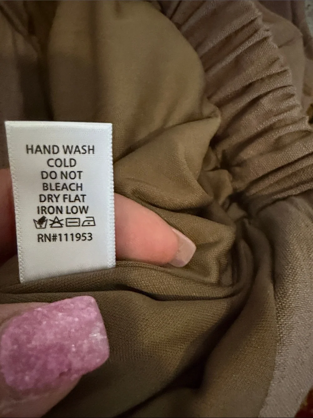 Active USA Taupe Maxi Skirt with Side Button Detail